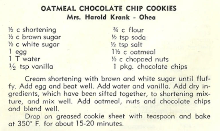 Oatmeal Chocolate Chip Cookies