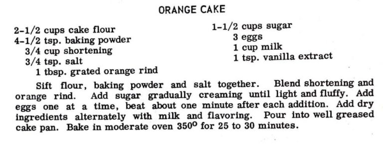 Orange Cake