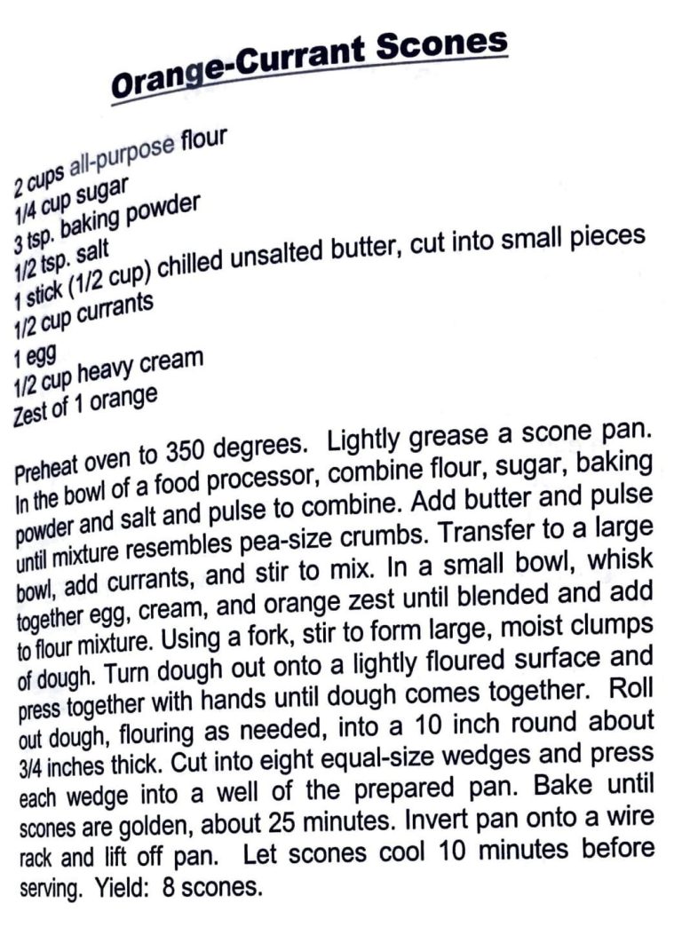 Orange-Currant Scones