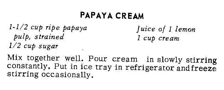 Papaya Cream