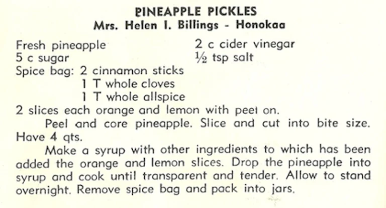 Pineapple Pickles