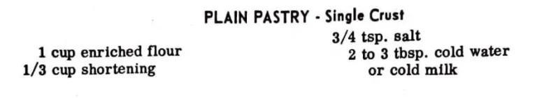 Pie Crust