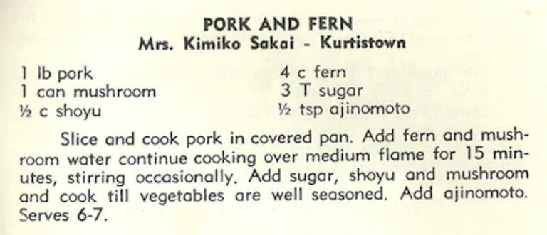 Pork and Fern