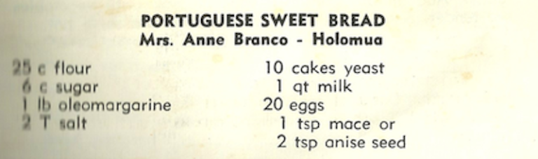 Portuguese Sweet Bread