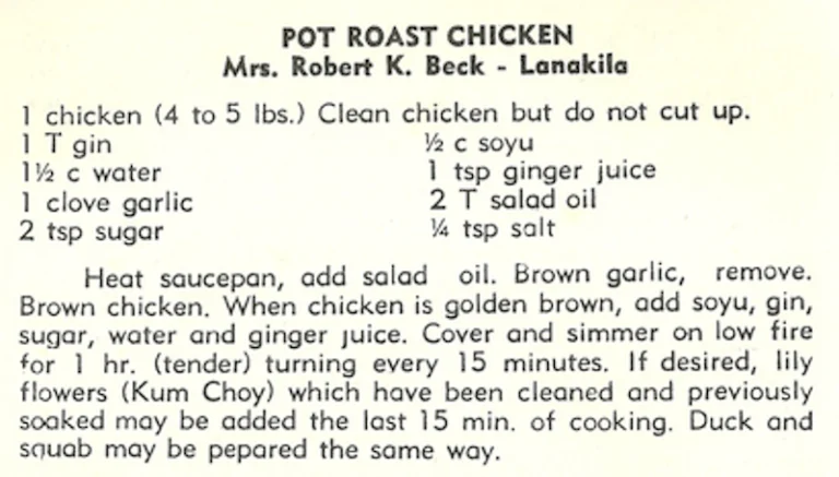 Pot Roast Chicken