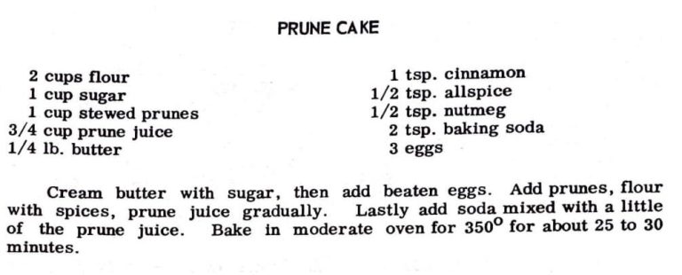 Prune Cake #2