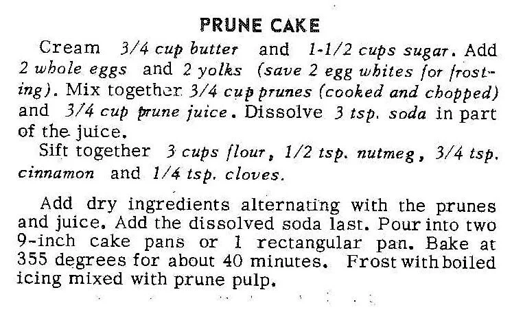 Prune Cake #4