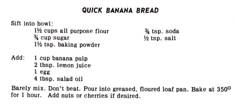 Quick Banana Bread
