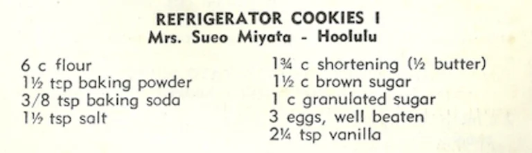 Refrigerator Cookies I