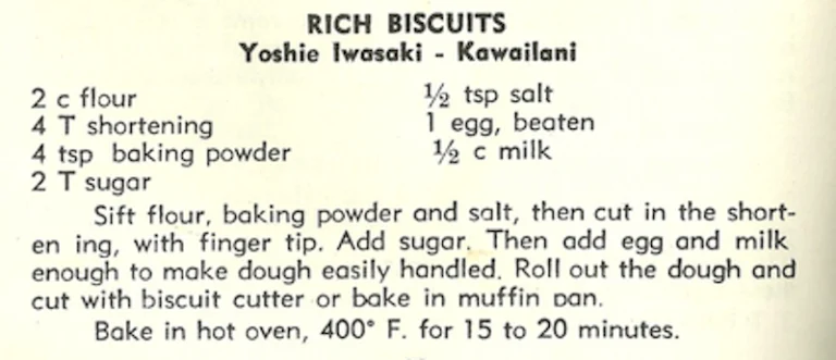 Rich Biscuits