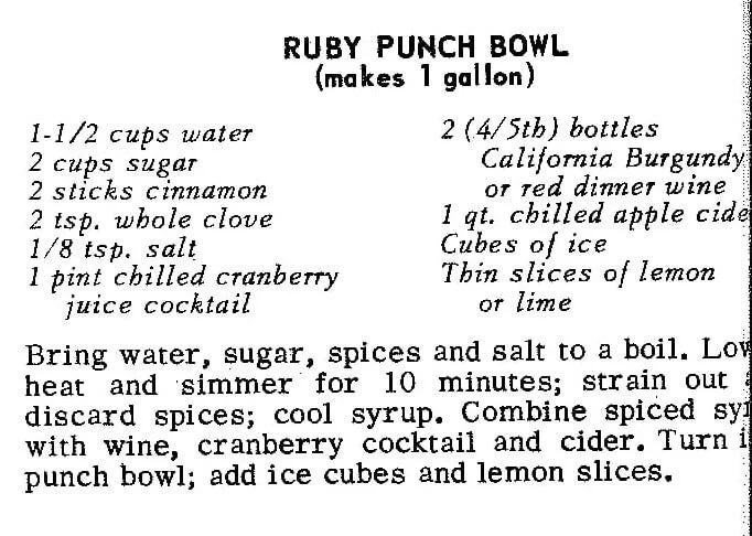 Ruby Punch Bowl