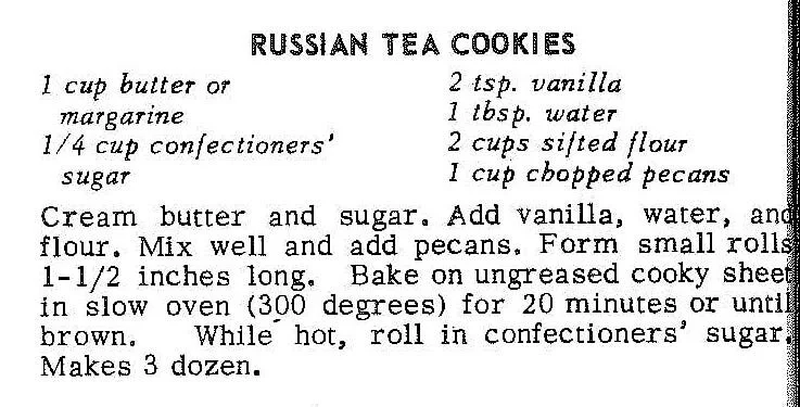 Russian Tea Cookies