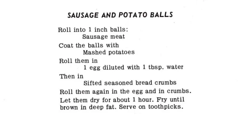 Sausage and Potato Balls