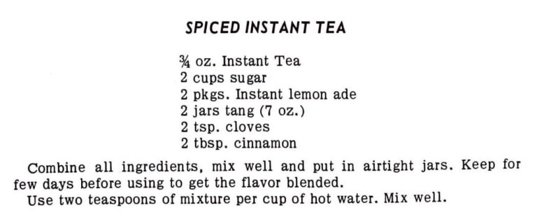 Spiced Instant Tea