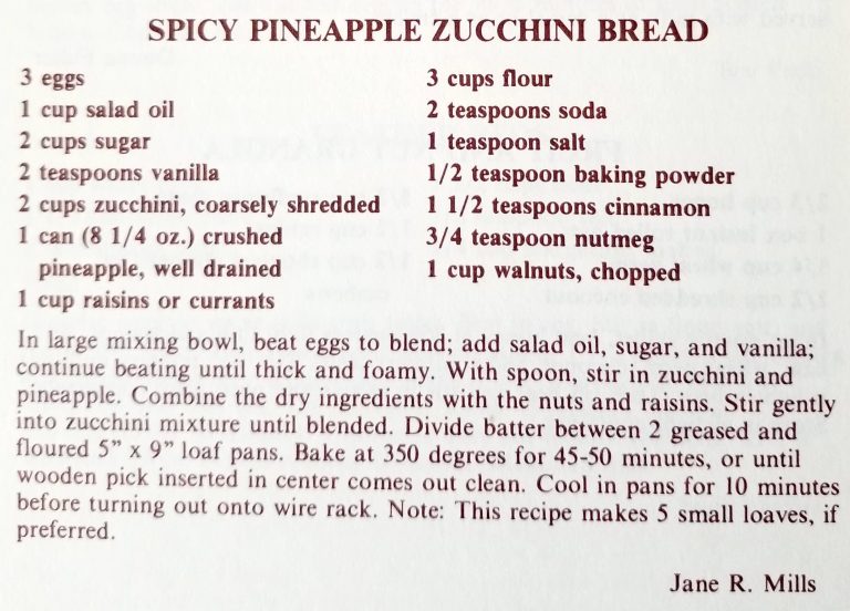 Spicy Pineapple Zucchini Bread