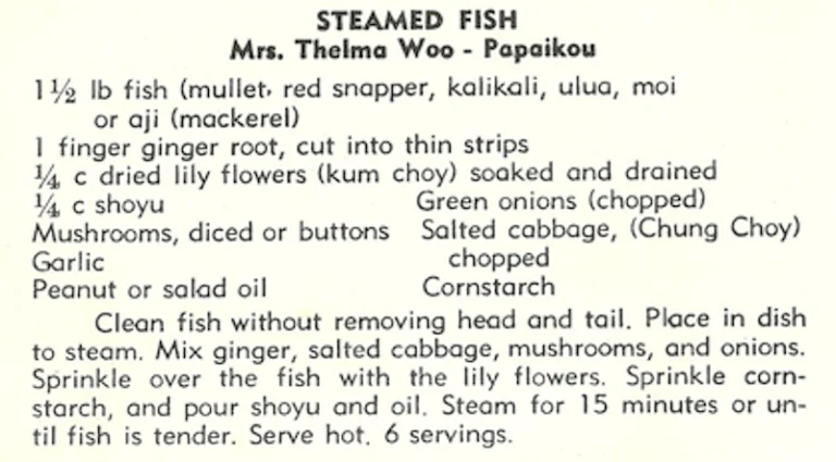 Steamed Fish