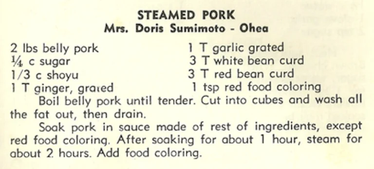 Steamed Pork