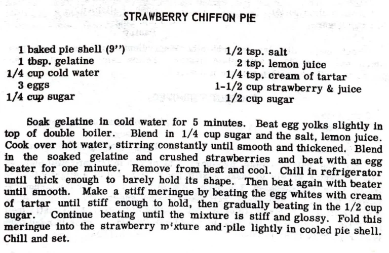 Strawberry Chiffon Pie