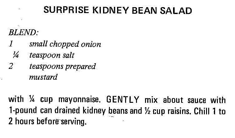 Surprise Kidney Bean Salad
