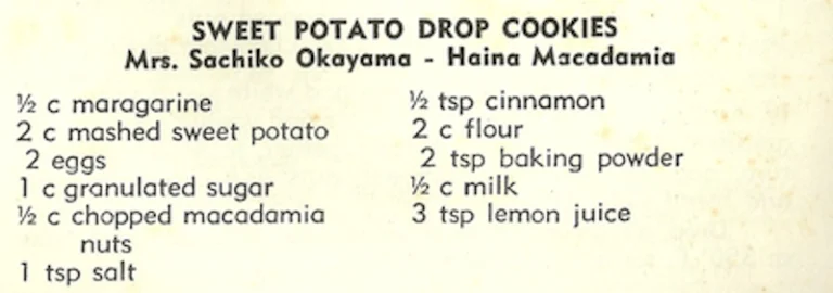 Sweet Potato Drop Cookies