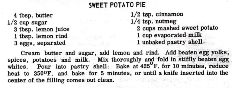 Sweet Potato Pie