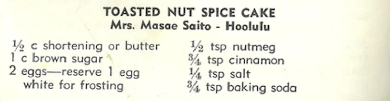 Toasted Nut Spice Cake