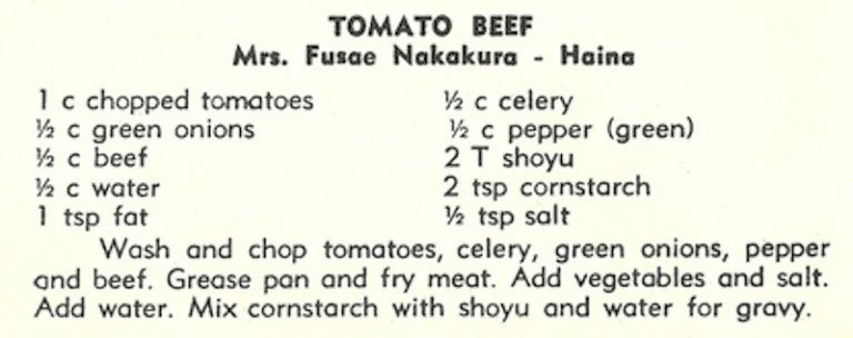 Tomato Beef