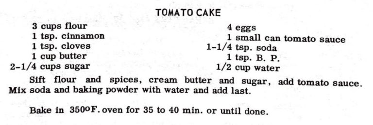 Tomato Cake