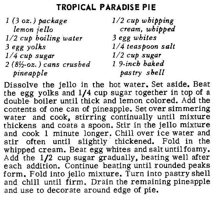 Tropical Paradise Pie