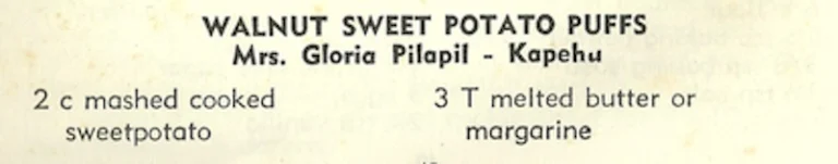 Walnut Sweet Potato Puffs