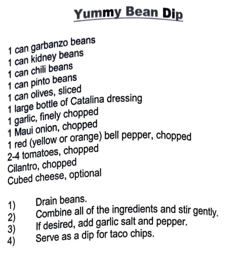 Yummy Bean Dip