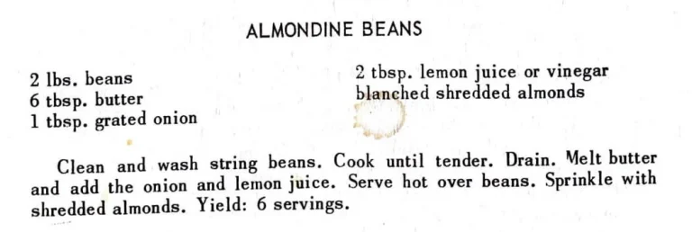 Almondine Beans