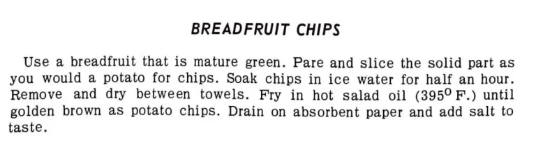 Breadfruit Chips