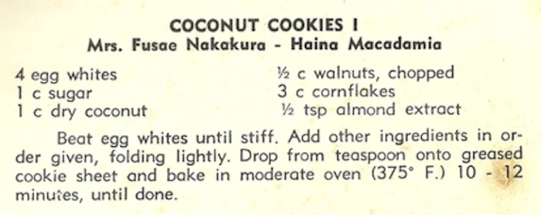 Coconut Cookies I
