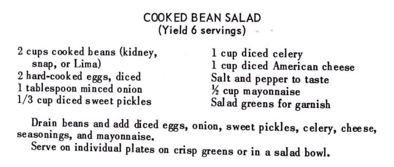 Cooked Bean Salad