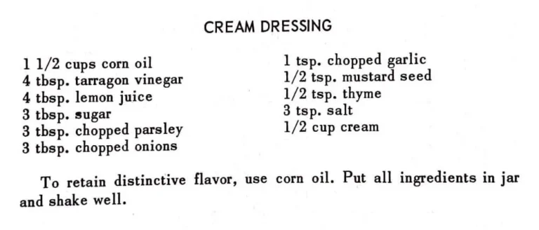 Cream Dressing #2