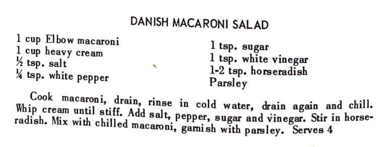 Danish Macaroni Salad