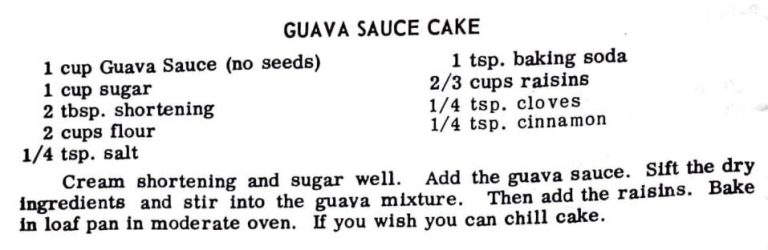 Guava Sauce Cake