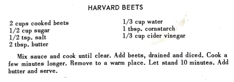 Harvard Beets