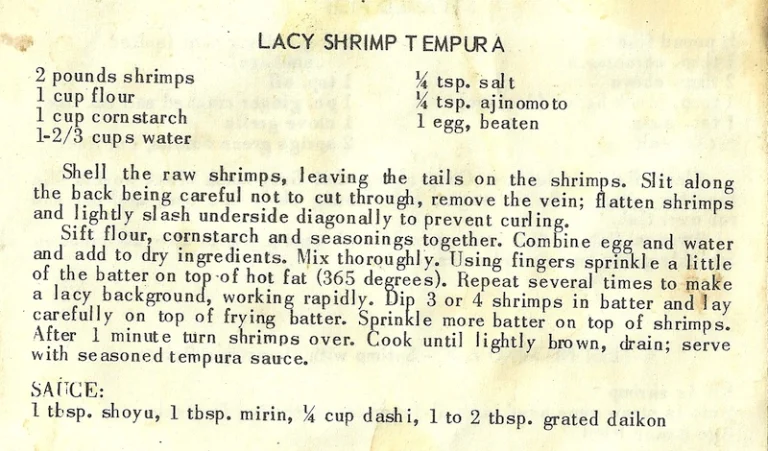 Lacy Shrimp Tempura