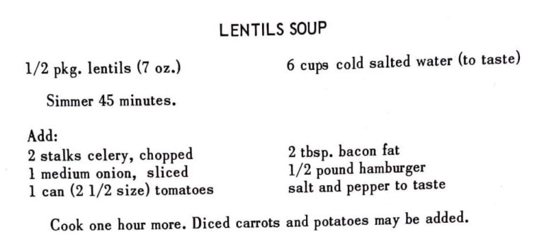 Lentils Soup