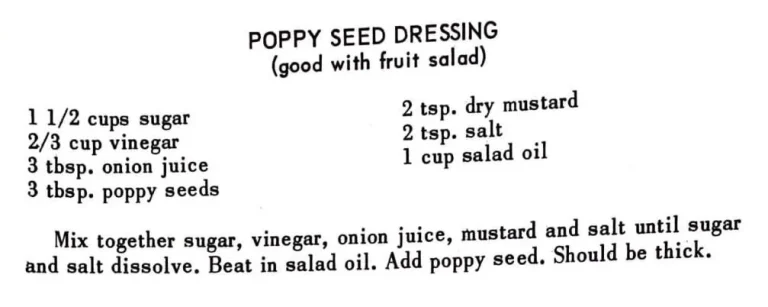 Poppy Seed Dressing #2