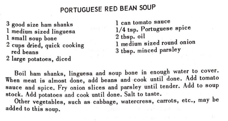 Portuguese Red Bean Soup