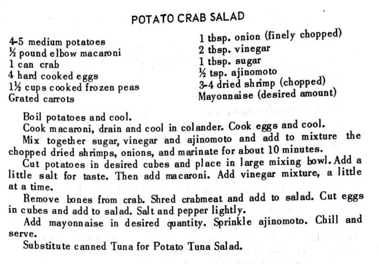 Potato Crab Salad