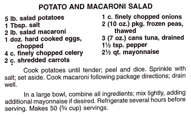 Potato and Macaroni Salad