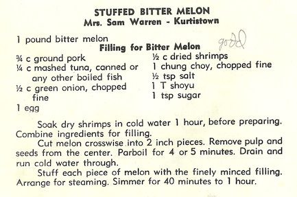 Stuffed Bitter Melon