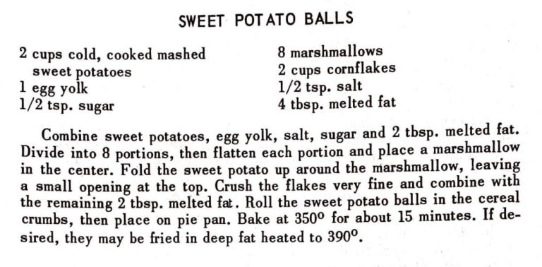 Sweet Potato Balls