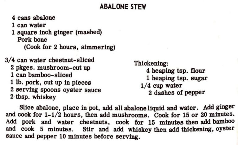 Abalone Stew