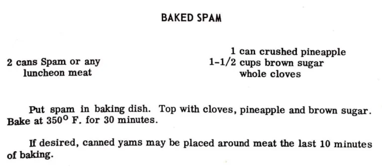 Baked Spam