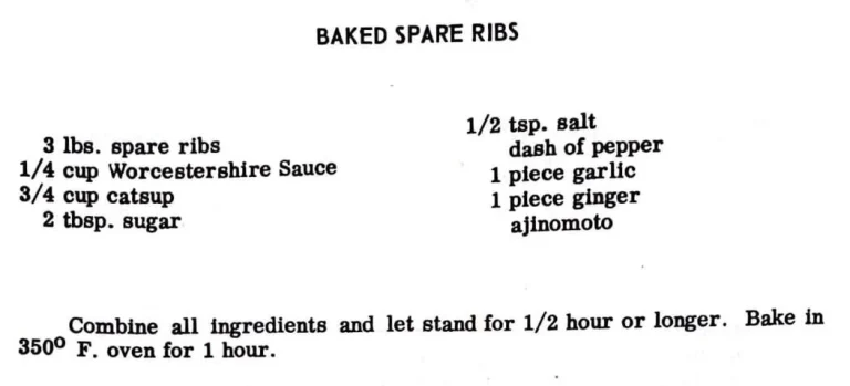 Baked Spare Ribs